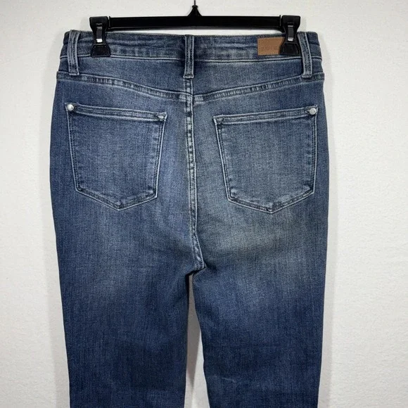 Judy Blue Blue Slim Boot Jeans Size 9/29 (28x30) Blue Medium Wash High Rise - Picture 10 of 16